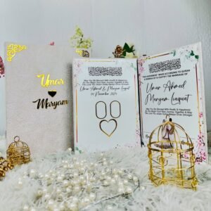 White Nikkah Thumb & Signature Board